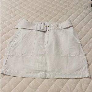 White Belted Skirt